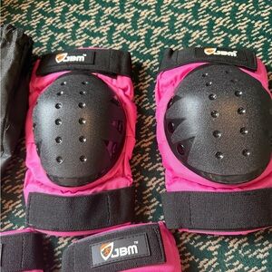 JBM Pink Protective Knee Pads